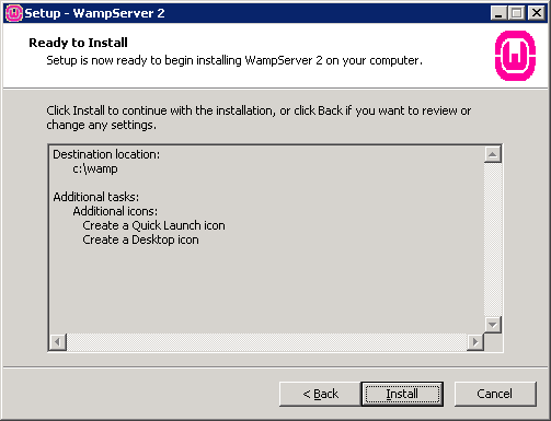 WampServer Installation Step 5