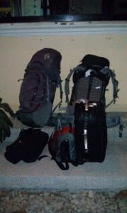 Luggage.  We got so sick of moving this crap around. 